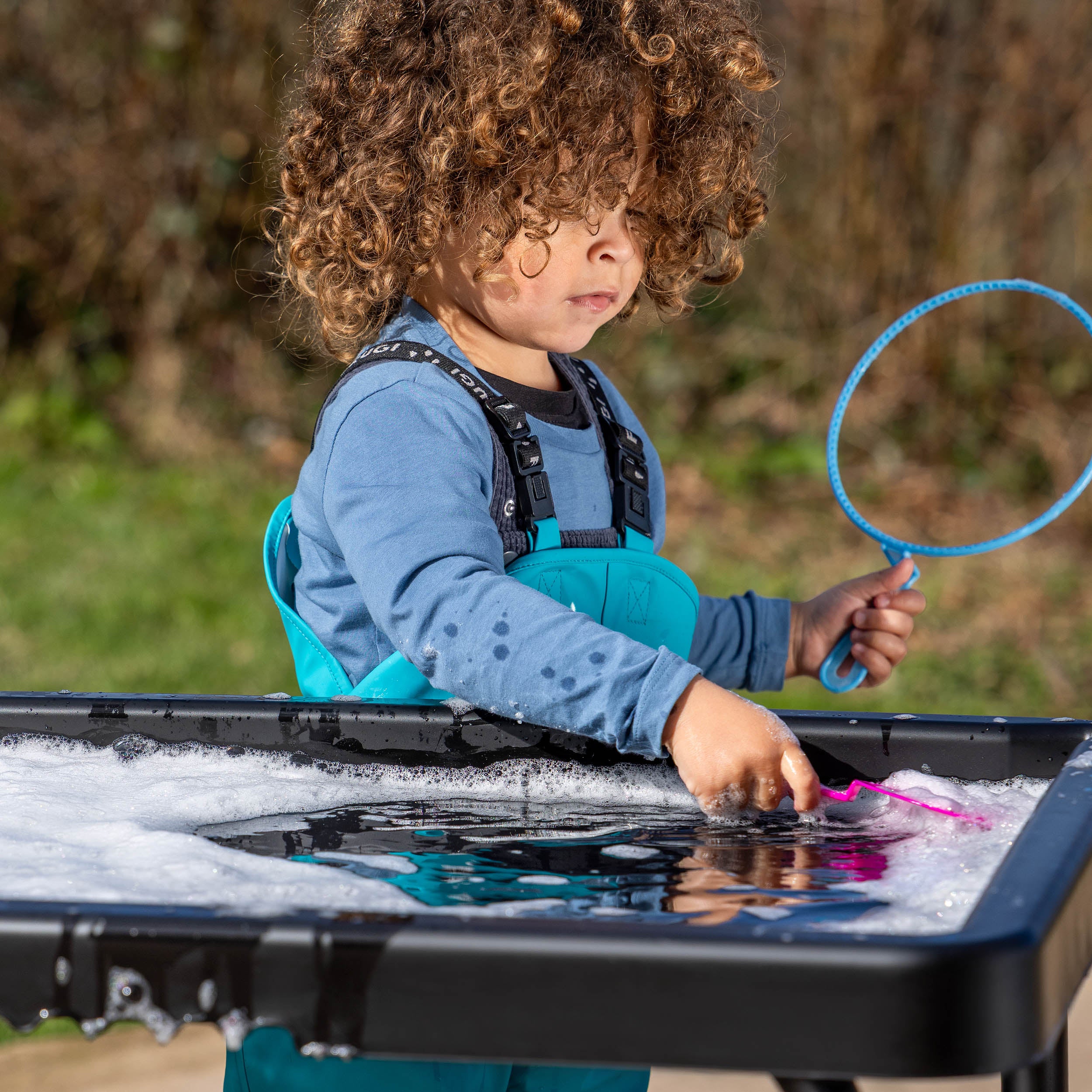 Toyrific - Playhouse PlayTray (95cm) Set - Speeltafel zwart + Verstelbaar onderstel