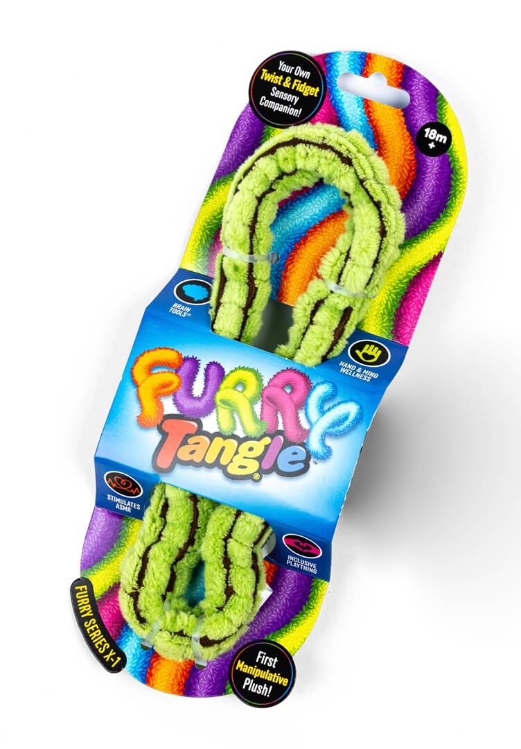 Tangle - Furry Fidget - zachte buigbare friemelsensor