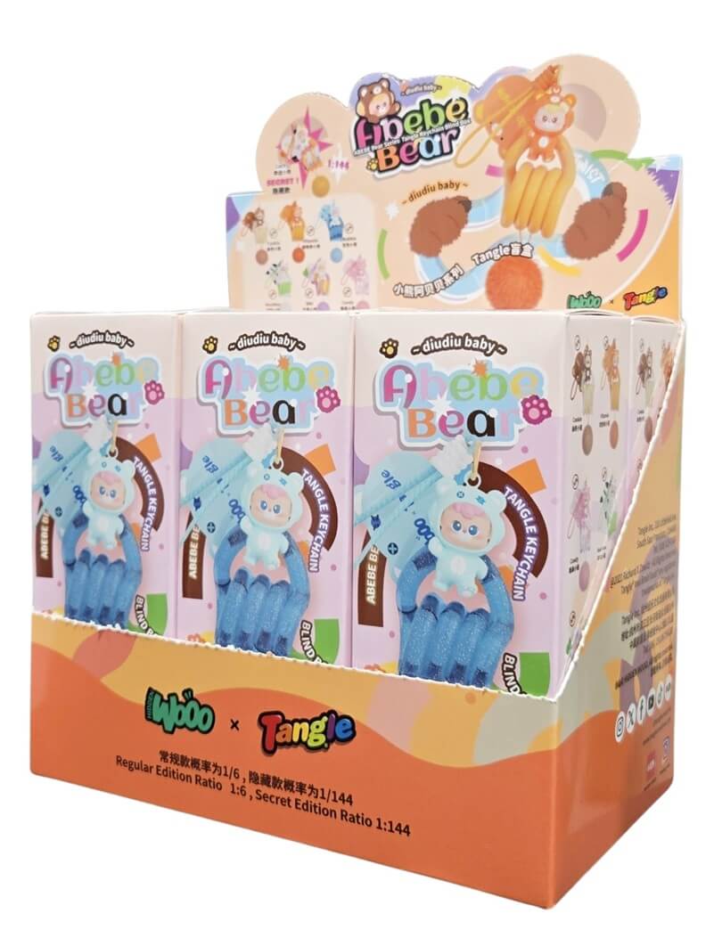 Tangle - Keychain Blind Box - Diudiu Baby Abebe Beer (1 willekeurig design)