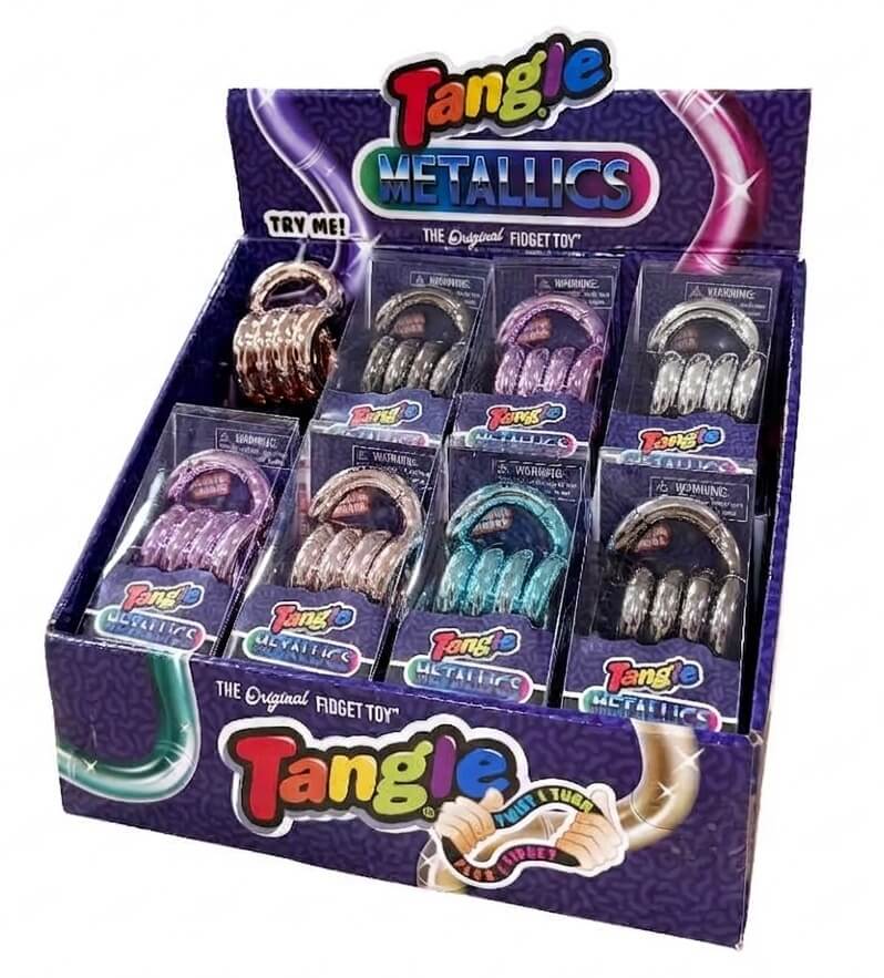 Tangle - Metallic Junior - draaibare puzzel met glinsterende kleuren
