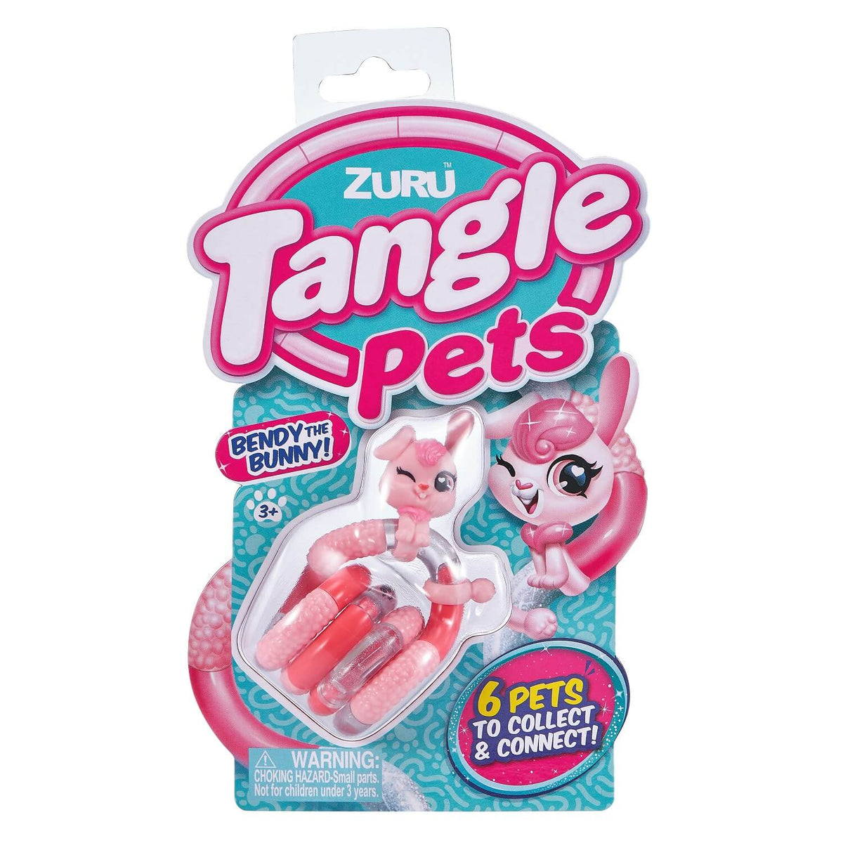 Tangle - Pets Junior - fidget speelgoed in 6 dierenthema's