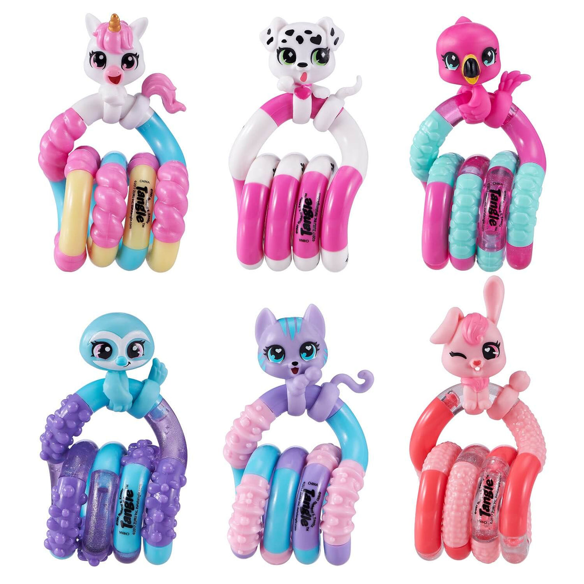 Tangle - Pets Junior - fidget speelgoed in 6 dierenthema's