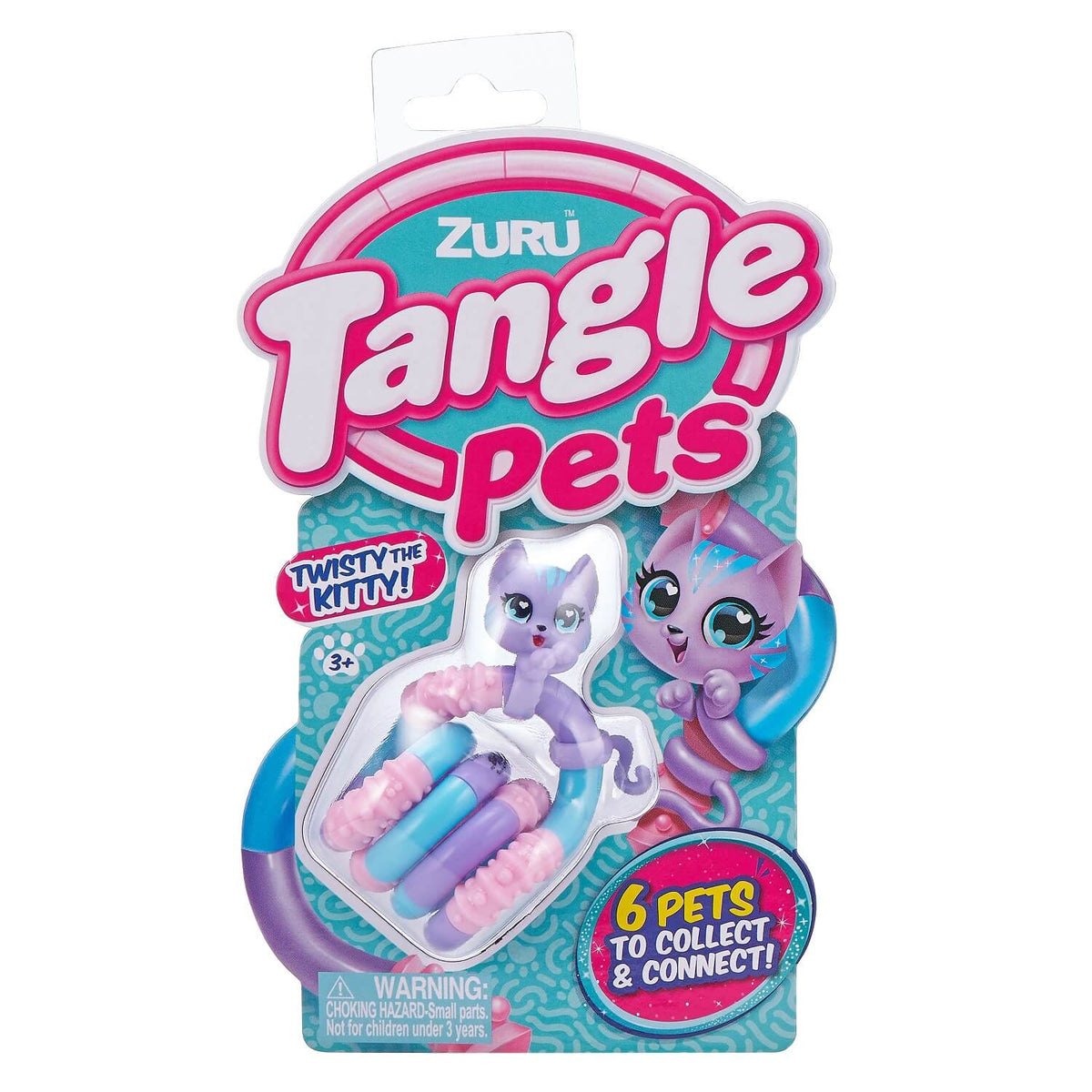 Tangle - Pets Junior - fidget speelgoed in 6 dierenthema's