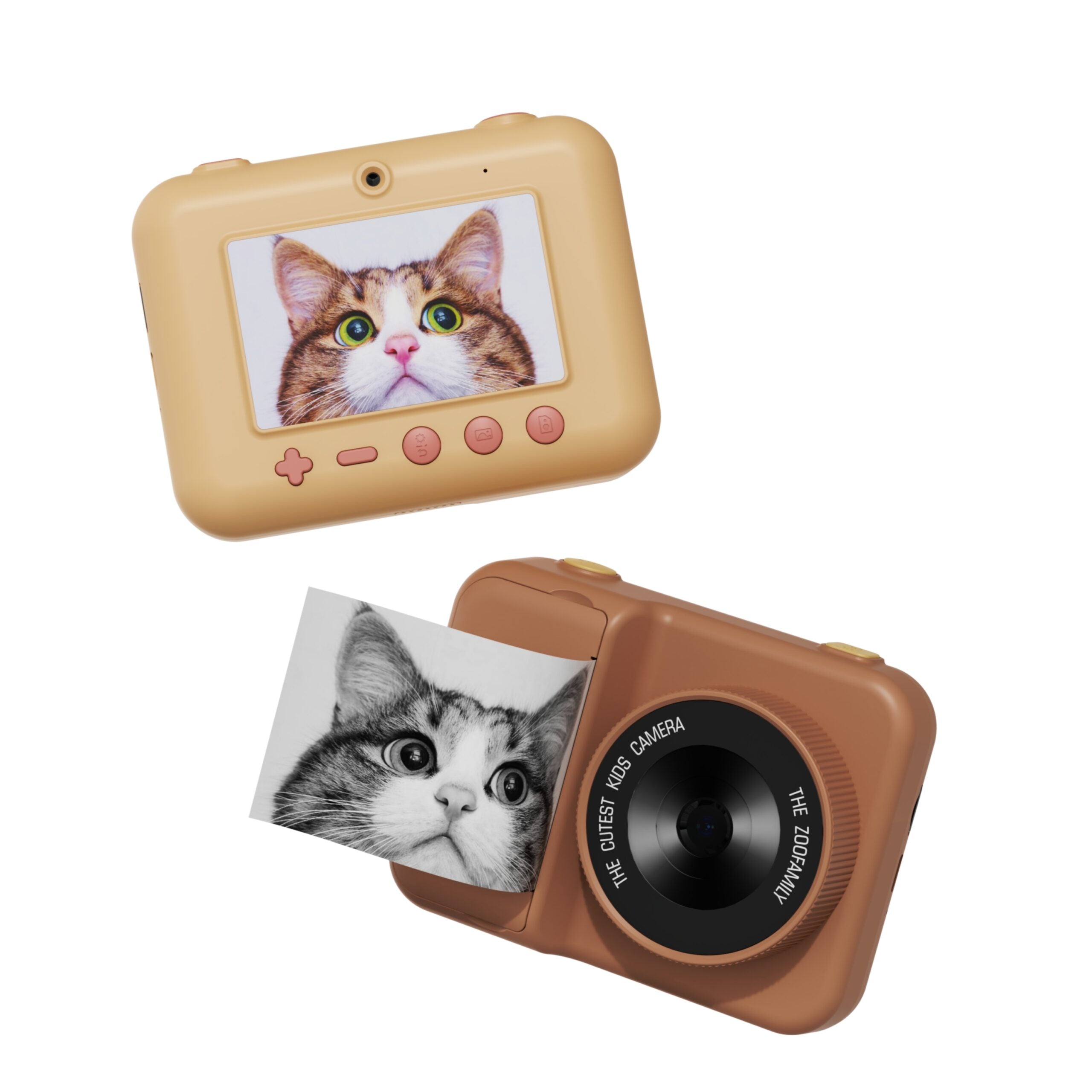 The Zoofamily - Zoo Print Unicorn - digitale kindercamera met ingebouwde printer