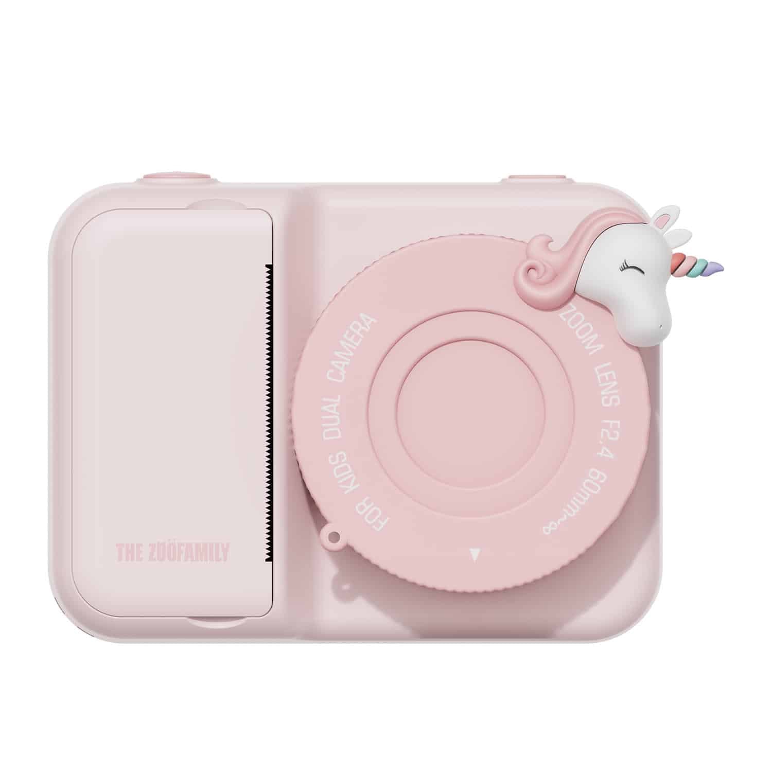 The Zoofamily - Zoo Print Unicorn - digitale kindercamera met ingebouwde printer