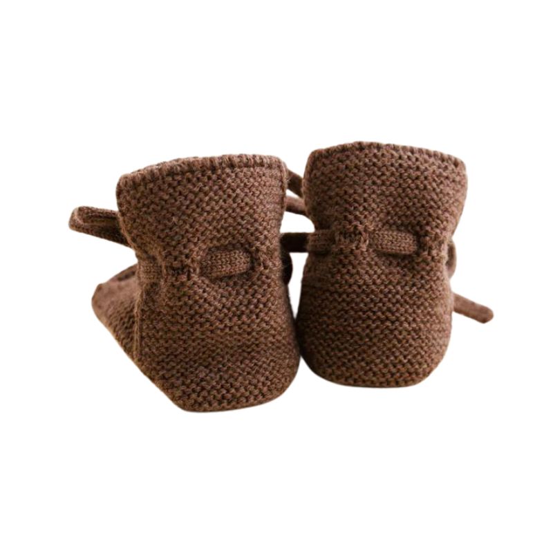 Hvid - Slofjes - 100% merinowol - Mocha