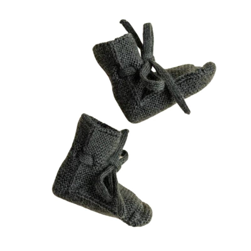 Hvid - Slofjes - 100% merinowol - Pine