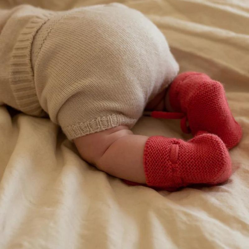 Hvid - Slofjes - 100% merinowol - Lollipop