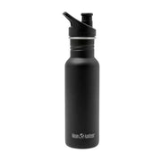 Klean Kanteen - Bidon - 532ml (18 oz) - Classic narrow RVS met sportdop zwart
