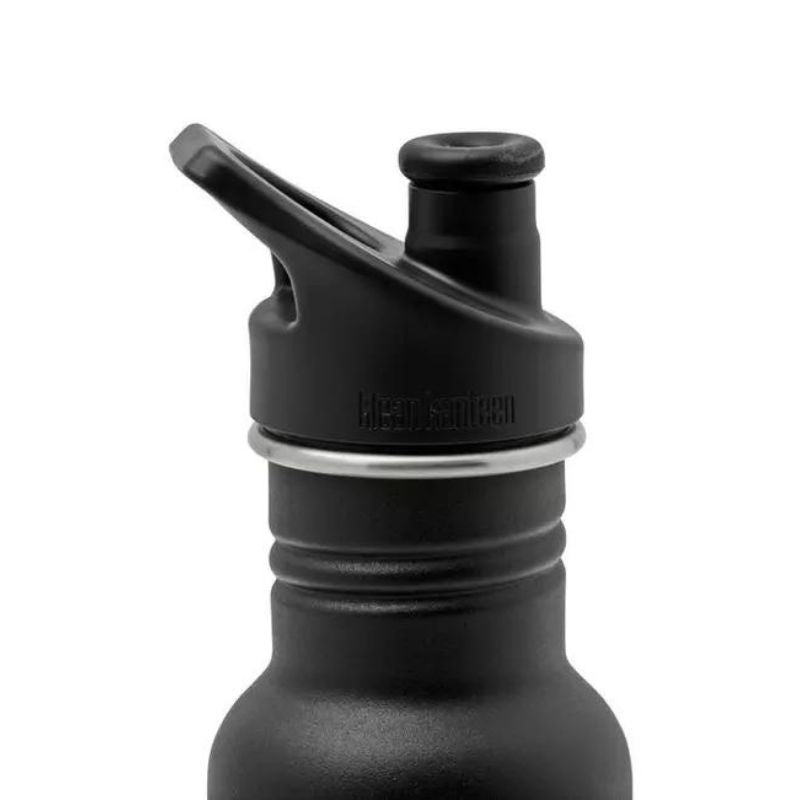 Klean Kanteen - Bidon - 532ml (18 oz) - Classic narrow RVS met sportdop zwart