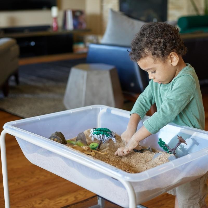 EDX - Opvouwbaar onderstel voor de EDX zand- en watertafel