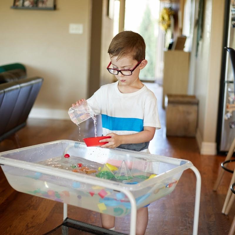 EDX - Opvouwbaar onderstel voor de EDX zand- en watertafel