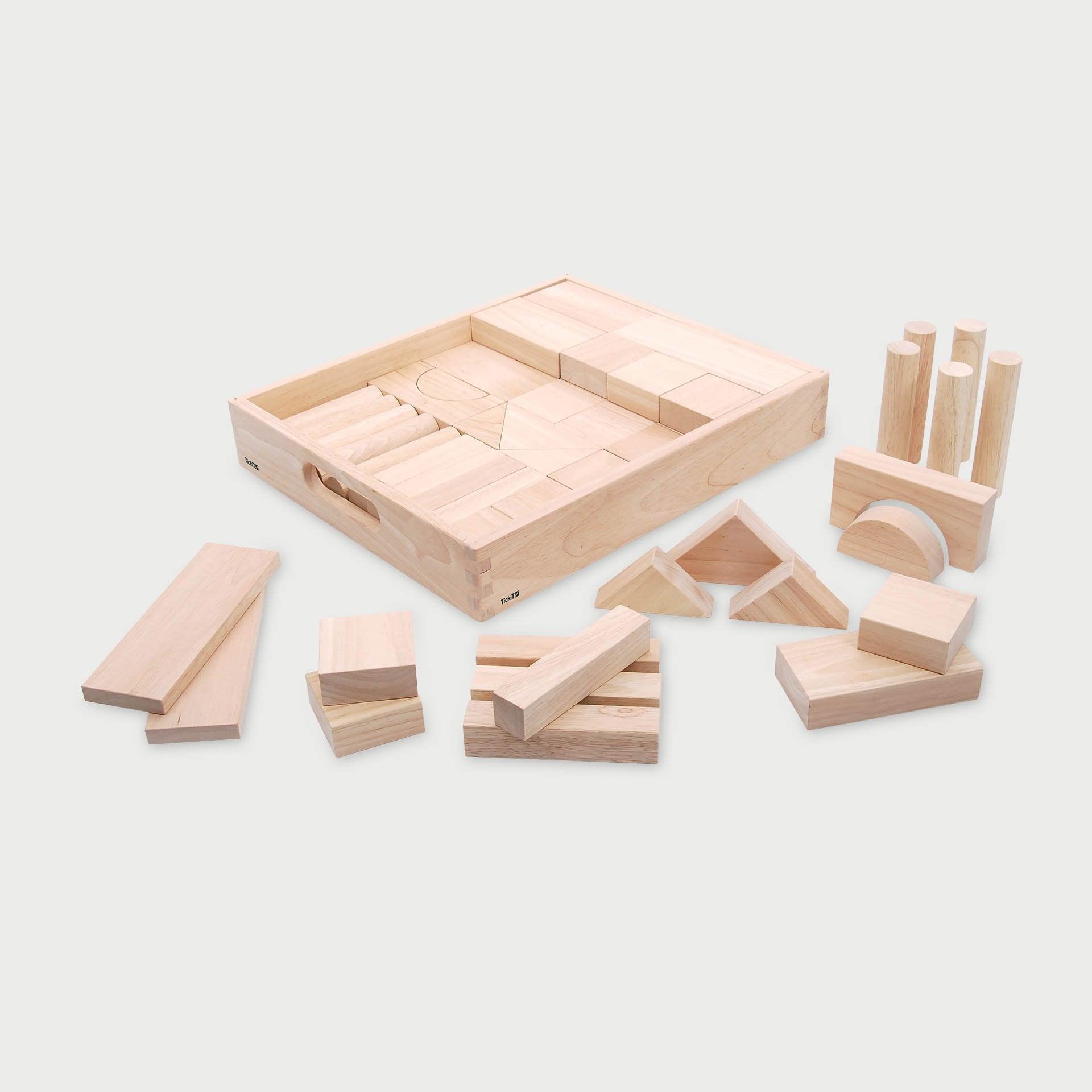 TickiT - Houten Jumbo Blokkenset
