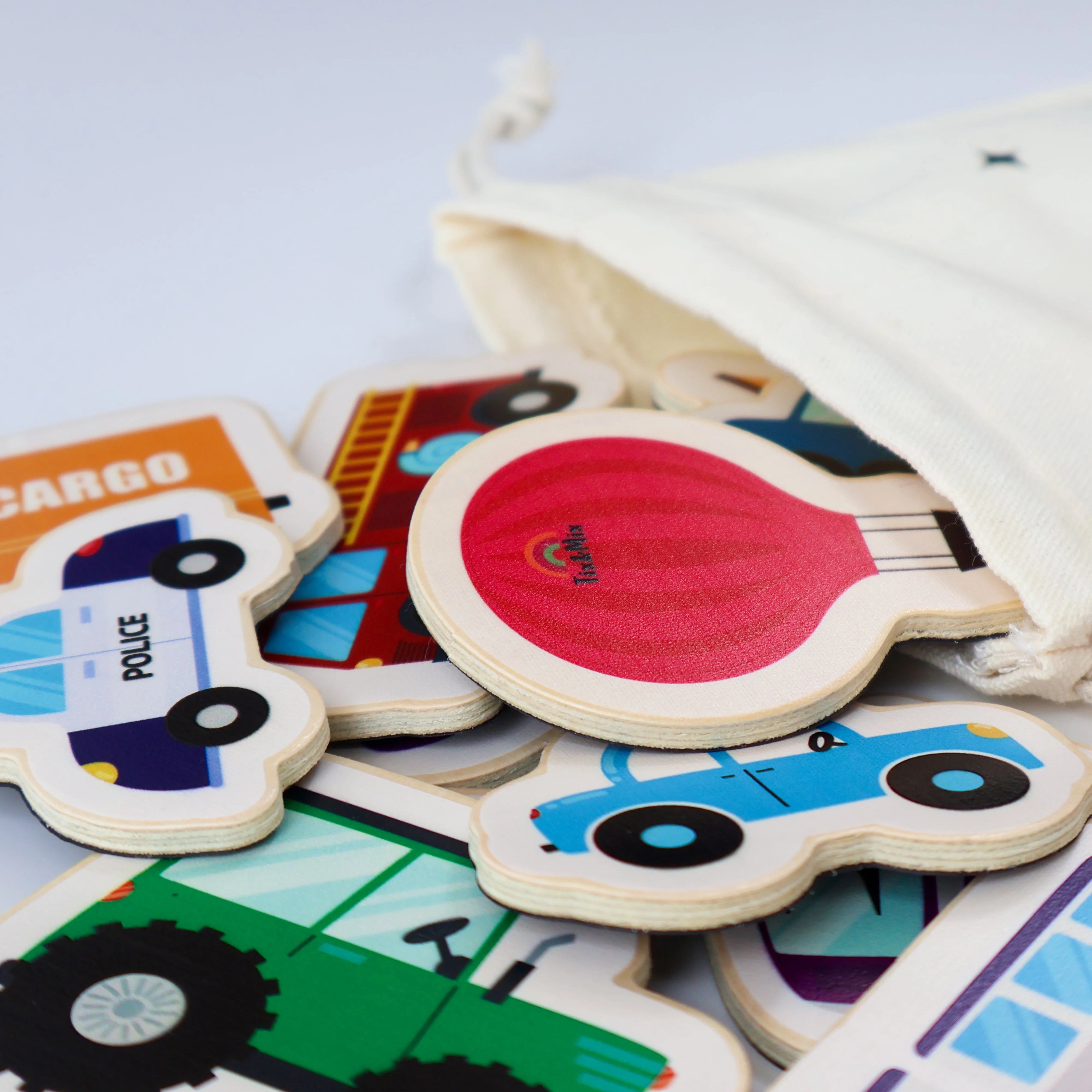 Tix&Mix - Magnetische Speelset Voertuigen, 20 stuks