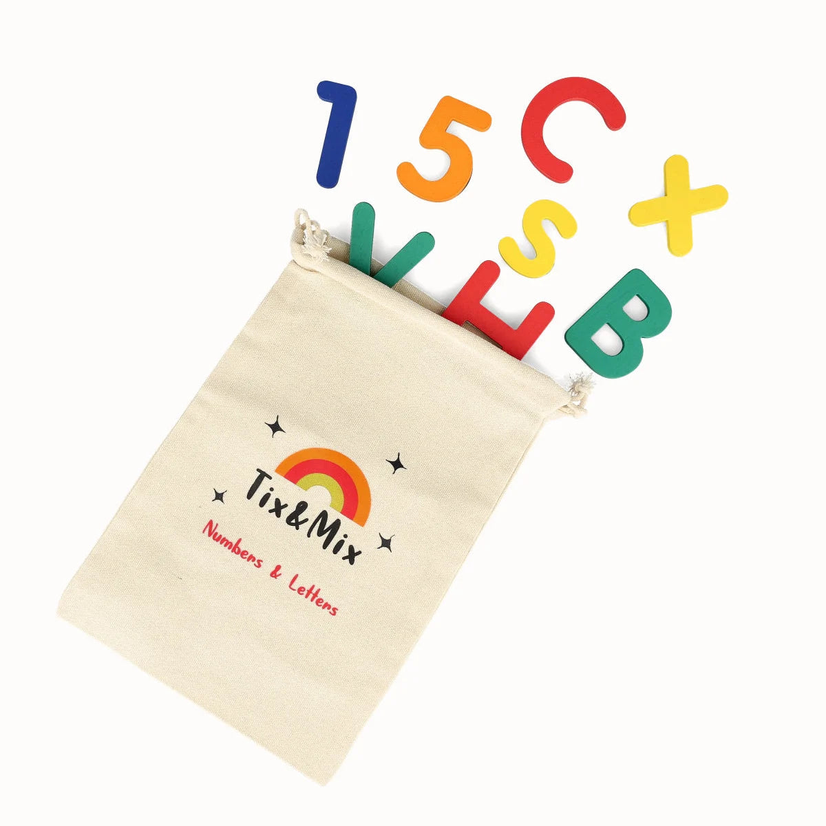 Tix&Mix - Magnetische Speelset Cijfers en Letters 77-delig