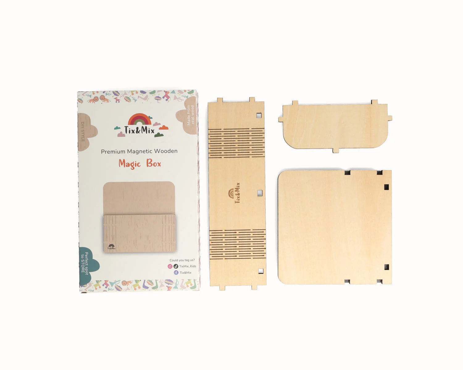 Tix&Mix - Magnetische Magic Box Hout