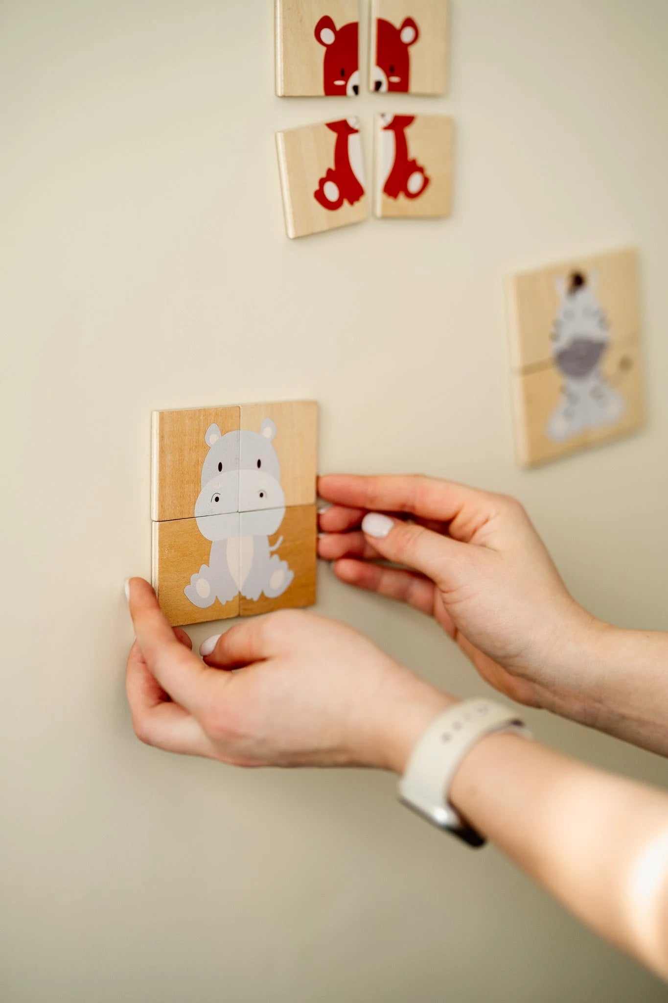 Tix&Mix - Magnetische Puzzelset Dieren, 32-delig