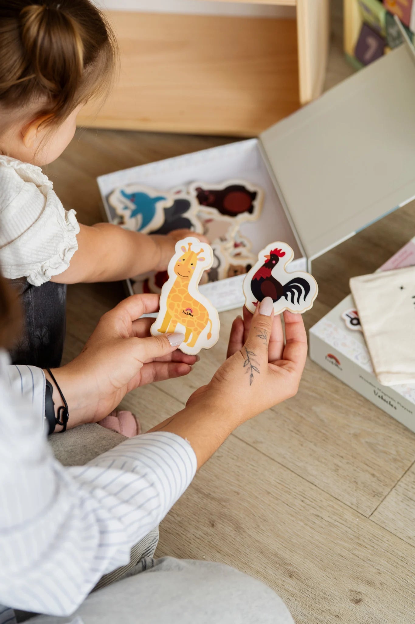 Tix&Mix - Magnetische Speelset Dieren Ontmoeten, 20-delig