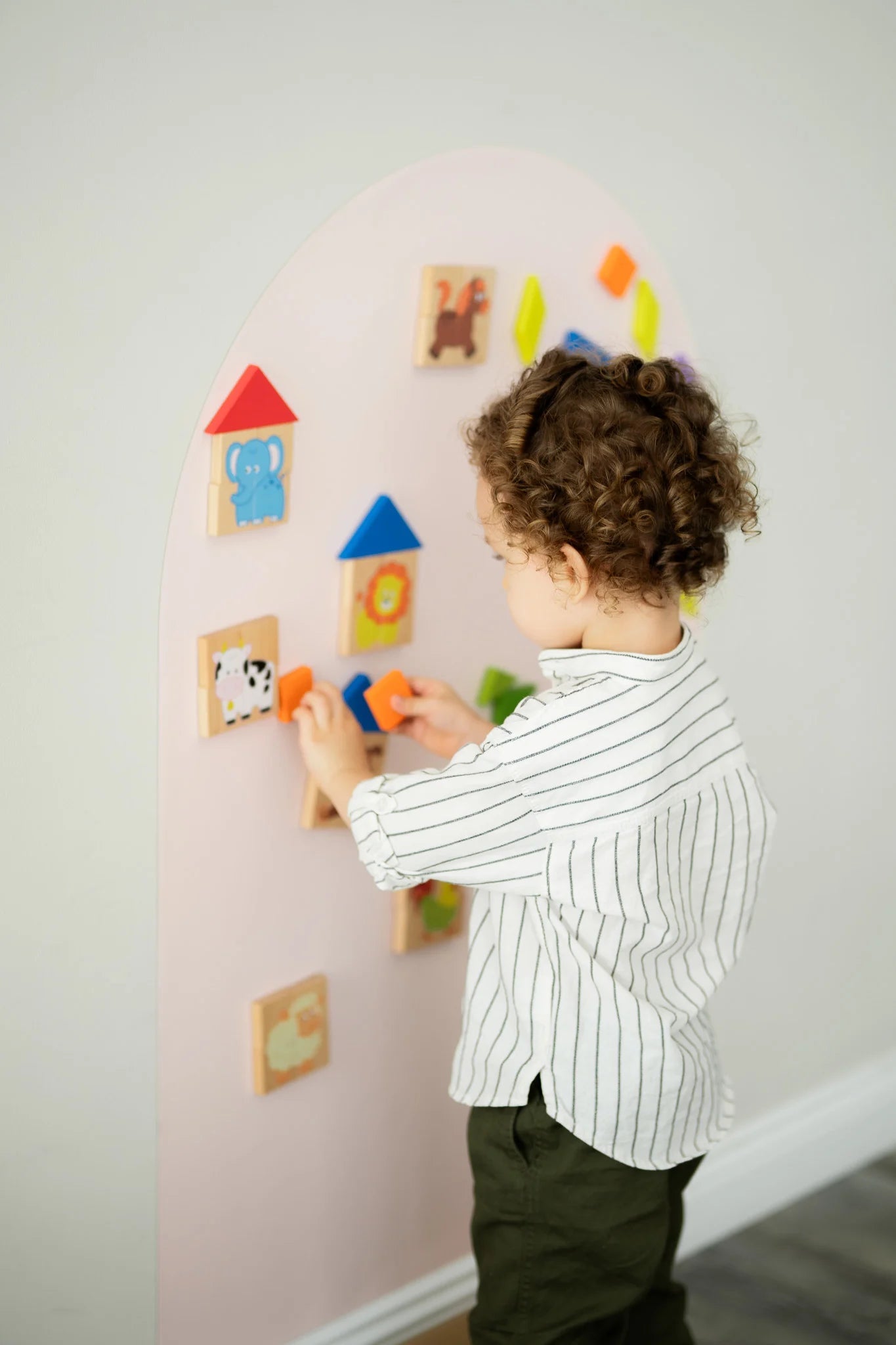 Tix&Mix - Magnetische Muursticker Roze + 2 Krijtjes