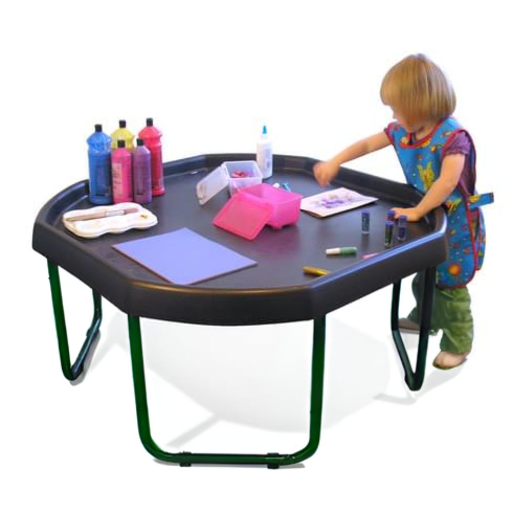 SET Tuff Tray Spot 100cm- Activiteitentafel Zwart + groen onderstel