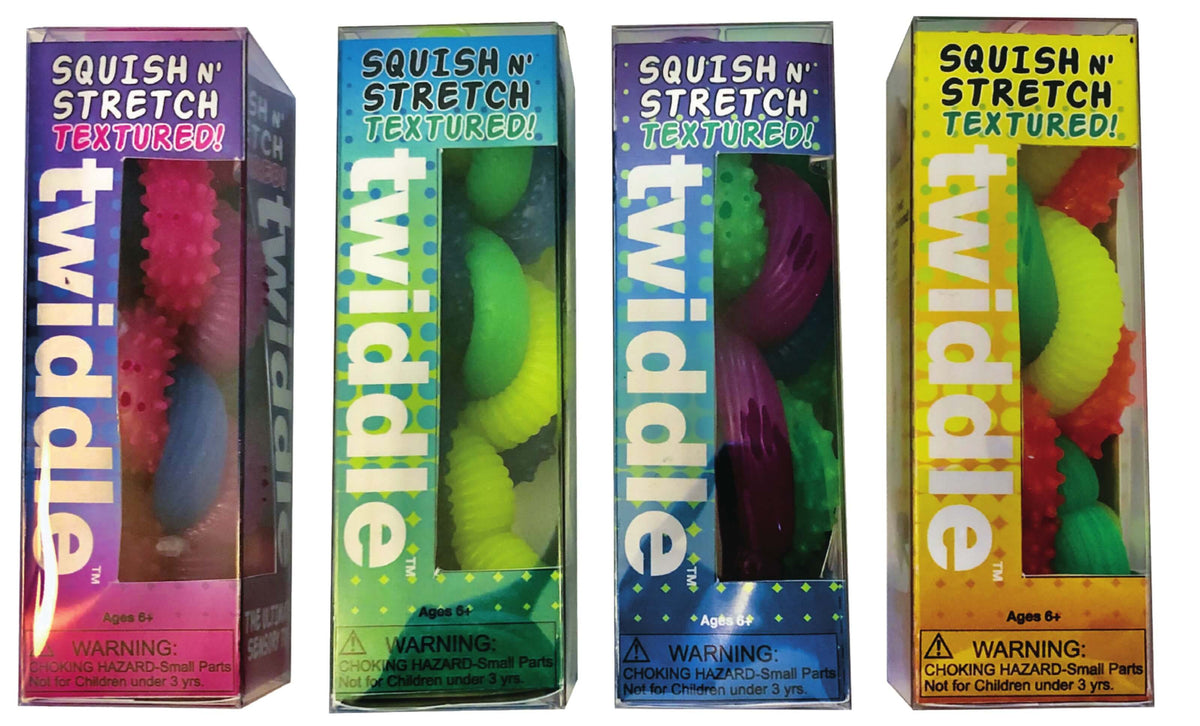 Twiddle - Textured Squish n' Stretch - set van 3 stuks