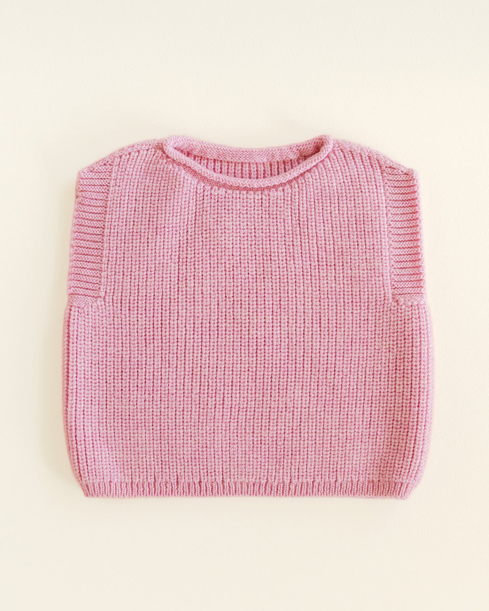 Hvid - Wollen babygilet Harvey Cotton Candy