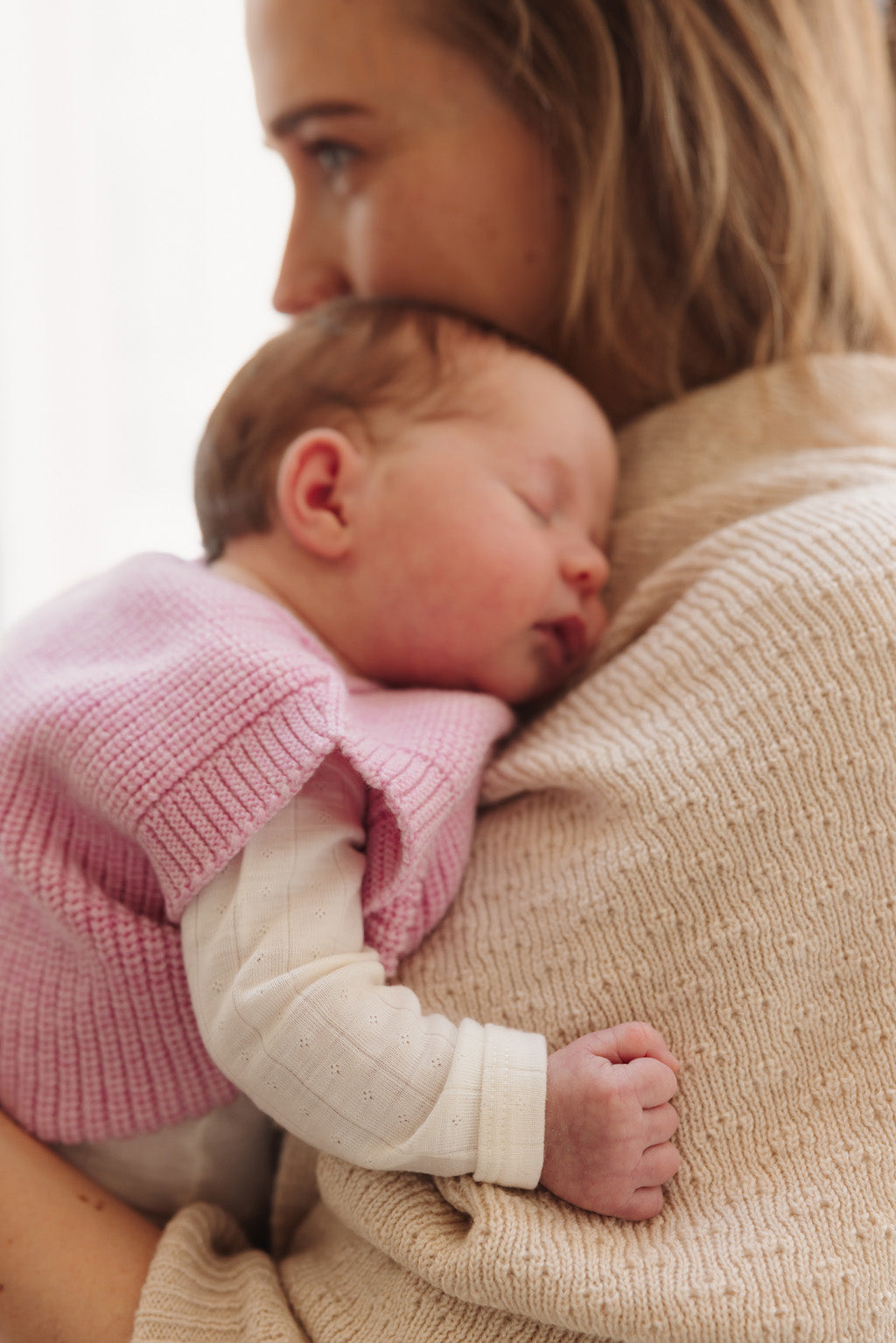 Hvid - Wollen babygilet Harvey Cotton Candy