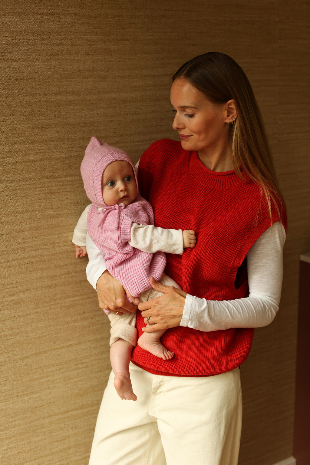 Hvid - Wollen babygilet Harvey Cotton Candy