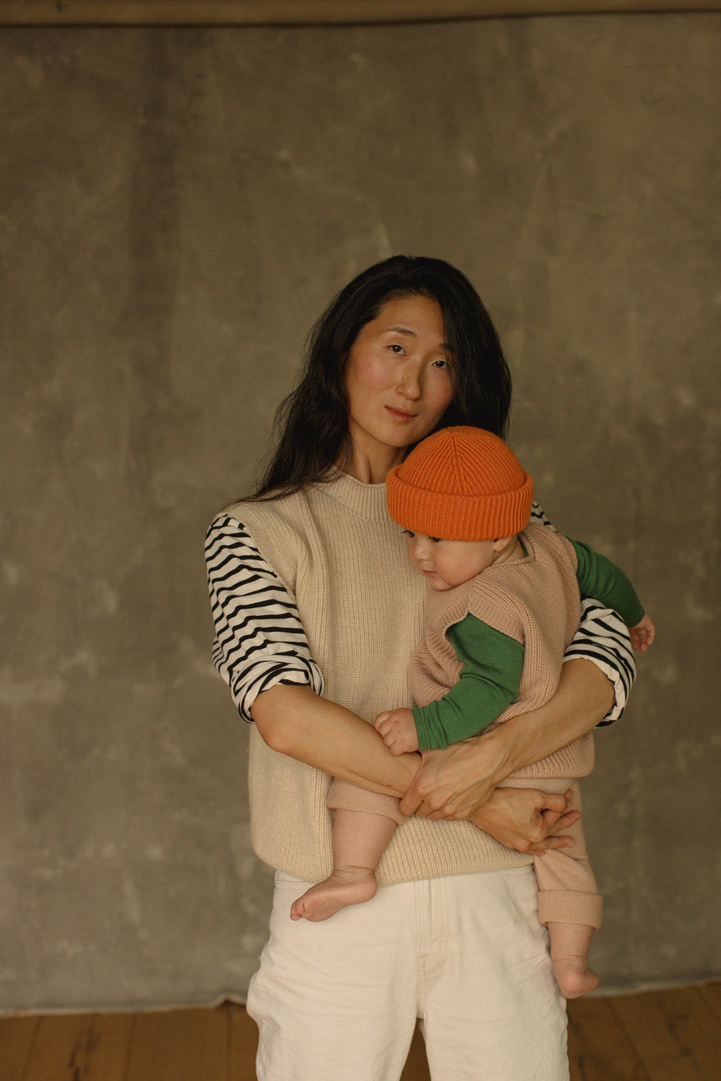 Hvid - Vest Harvey Apricot - 100% merinowol