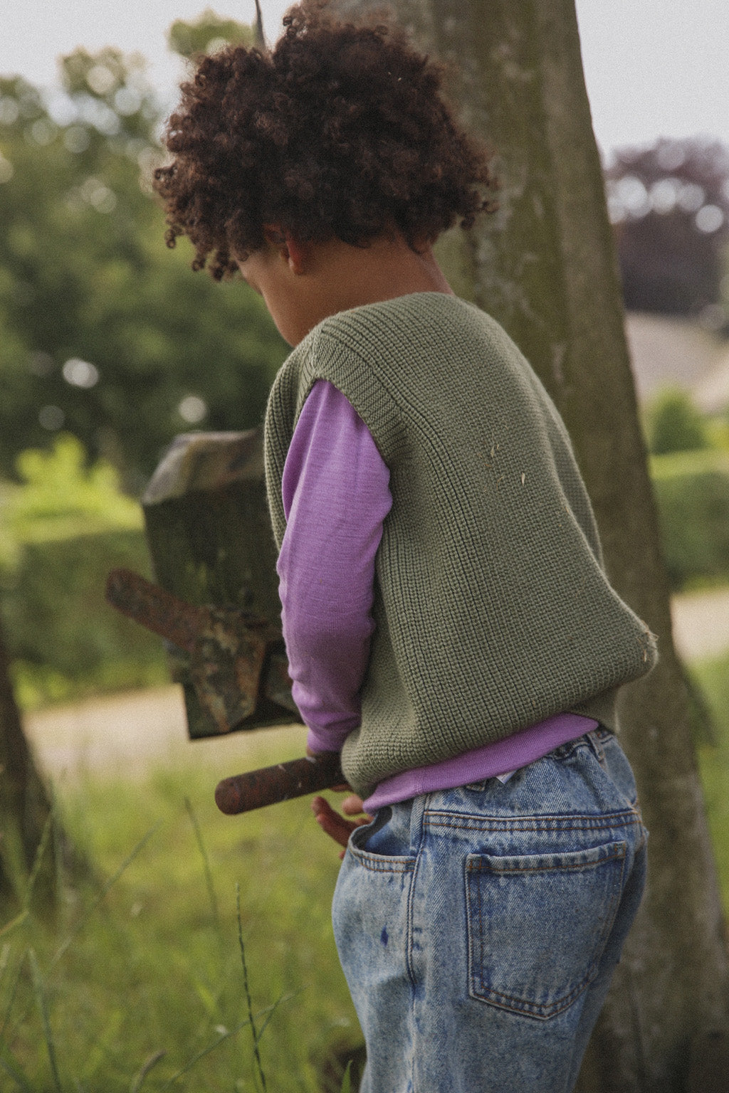 Hvid - Vest Harvey Artichoke - 100% merinowol