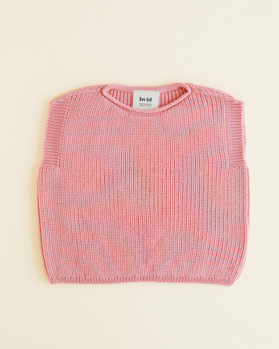 Hvid - Vest Harvey Bubblegum - 100% merinowol