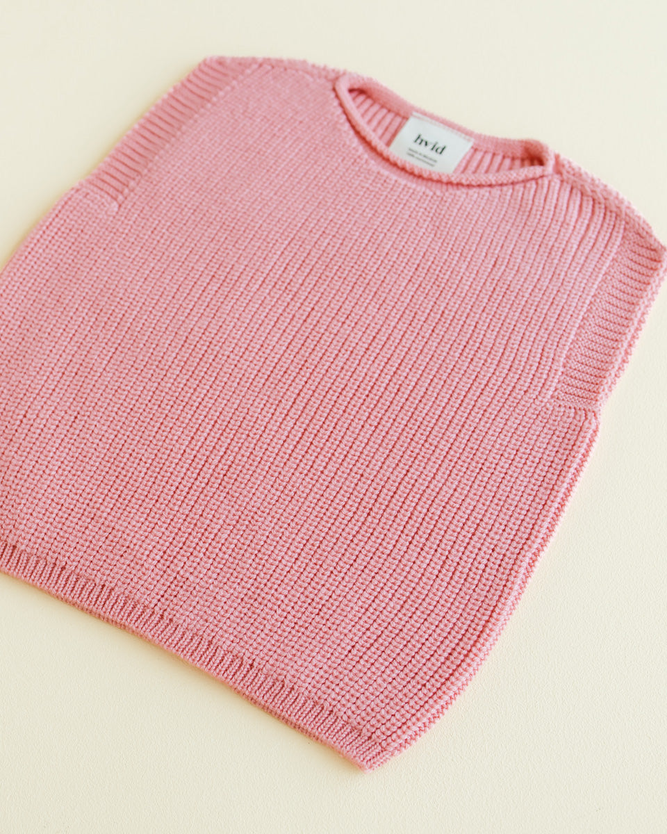Hvid - Vest Harvey Bubblegum - 100% merinowol