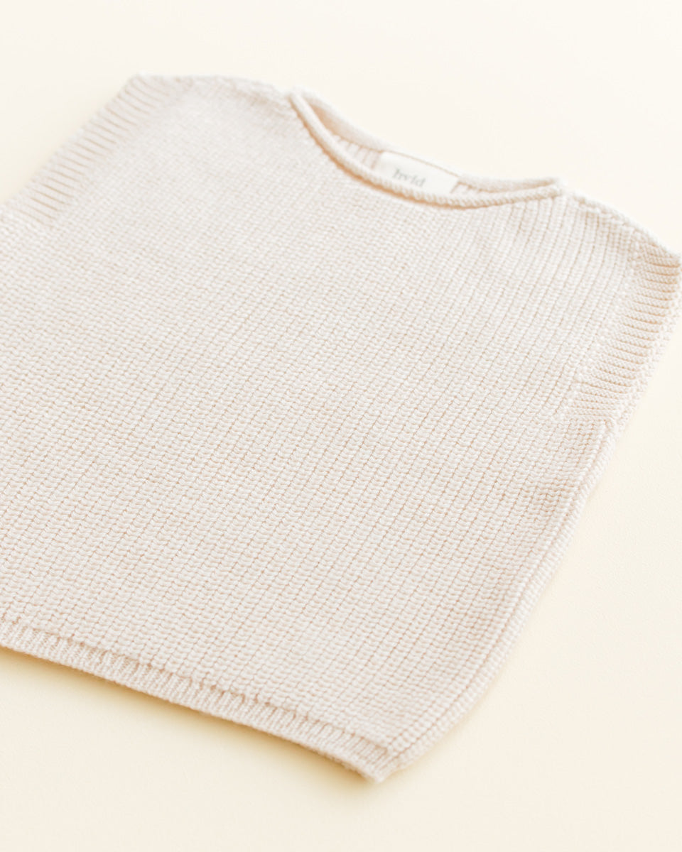 Hvid - Vest Harvey Cream - 100% merinowol