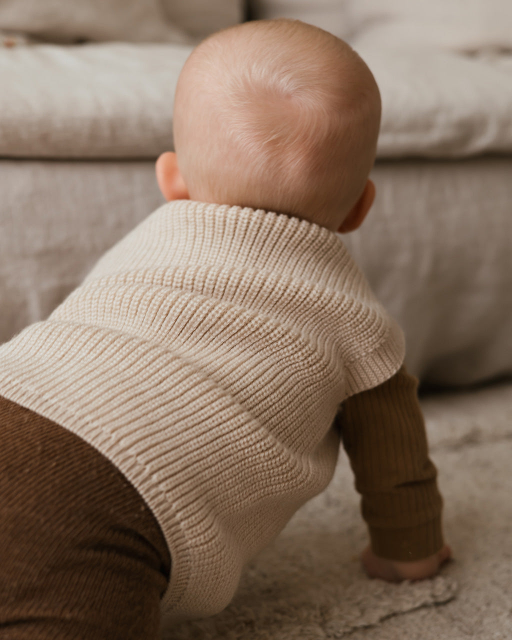 Hvid - Vest Harvey Cream - 100% merinowol