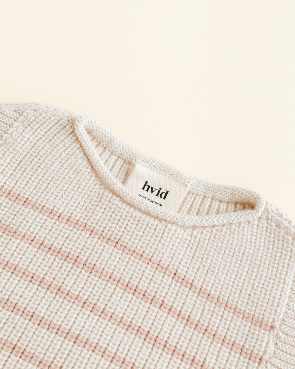 Hvid - Vest Harvey Cream/Apricot - 100% merinowol