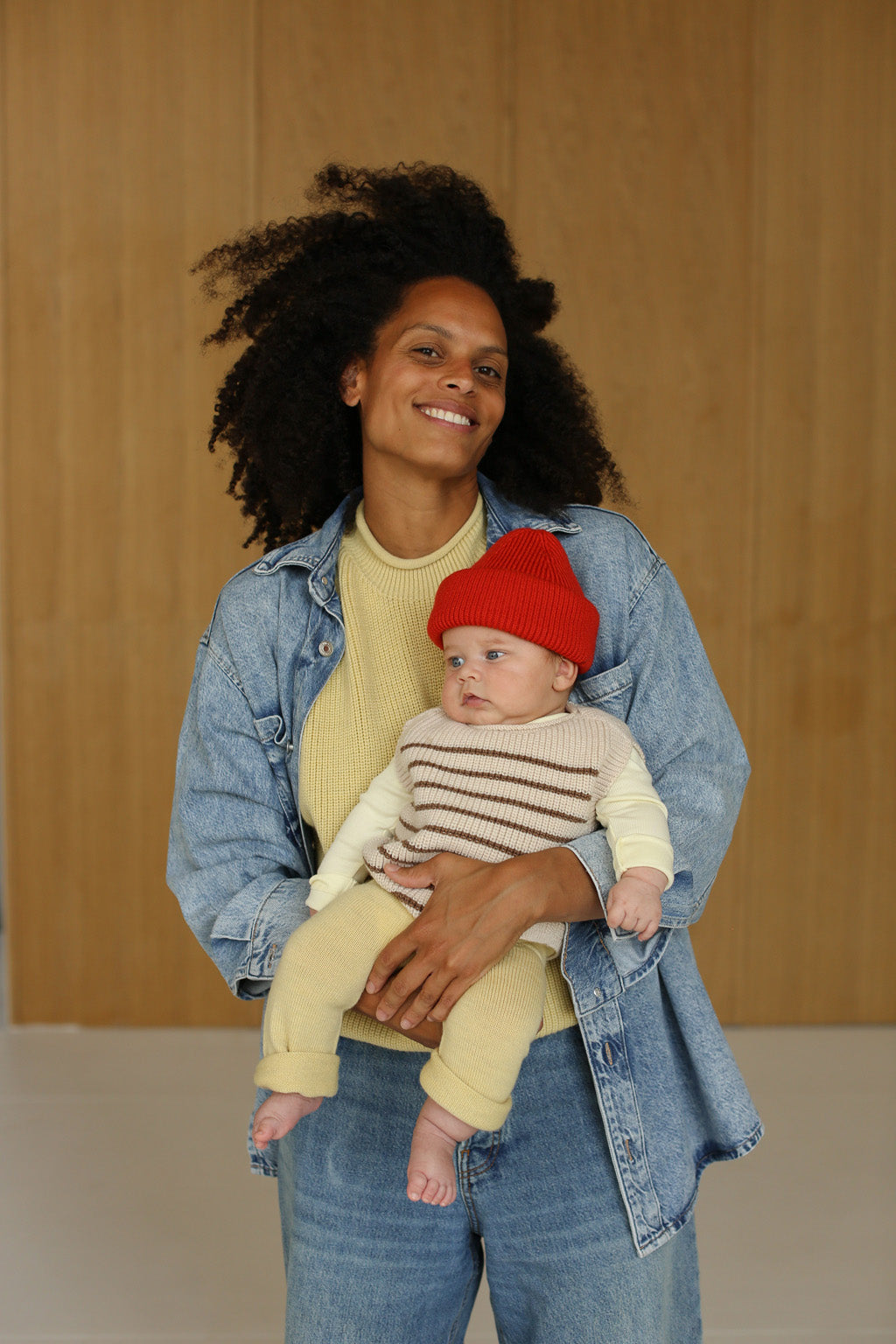 Hvid - Vest Harvey Cream/Mocha - 100% merinowol