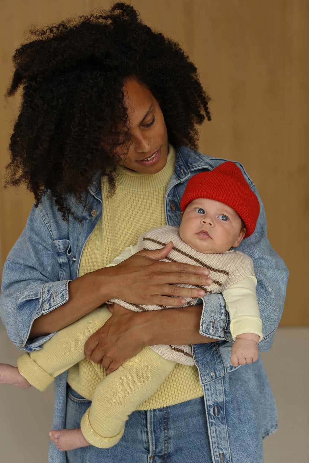 Hvid - Vest Harvey Cream/Mocha - 100% merinowol