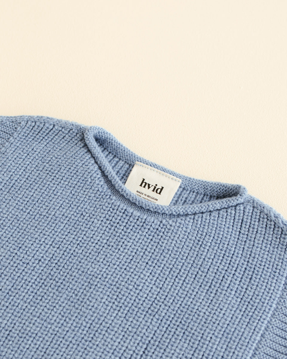 Hvid - Vest Harvey Light Blue - 100% merinowol