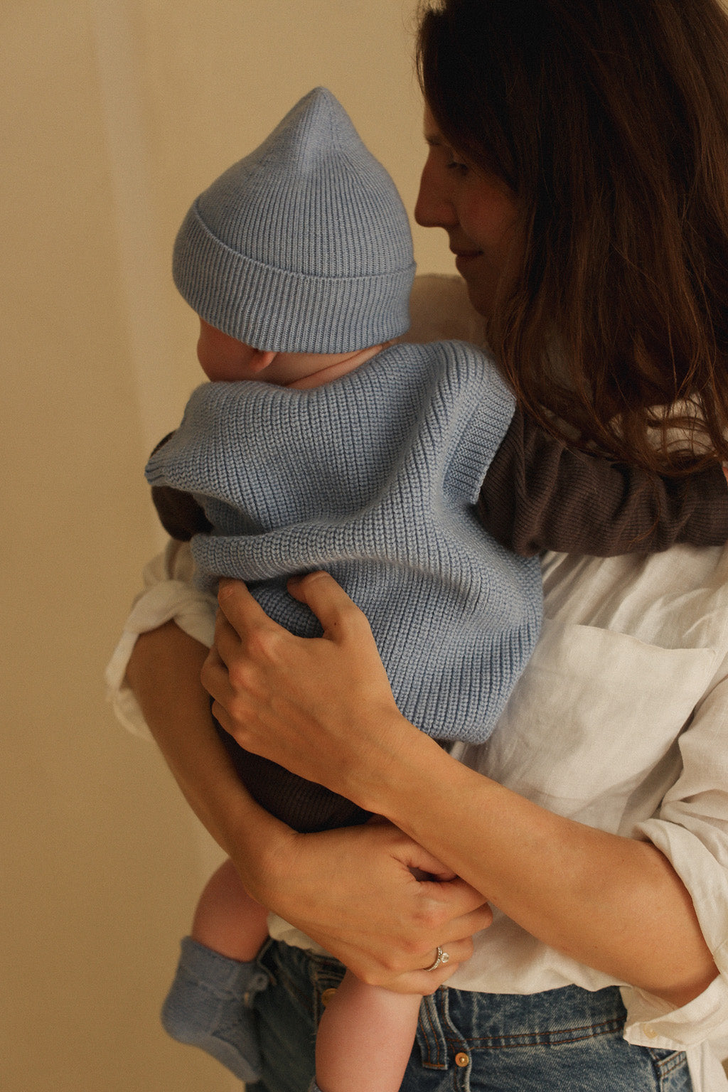 Hvid - Vest Harvey Light Blue - 100% merinowol