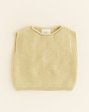 Hvid - Vest Harvey Light Yellow - 100% merinowol