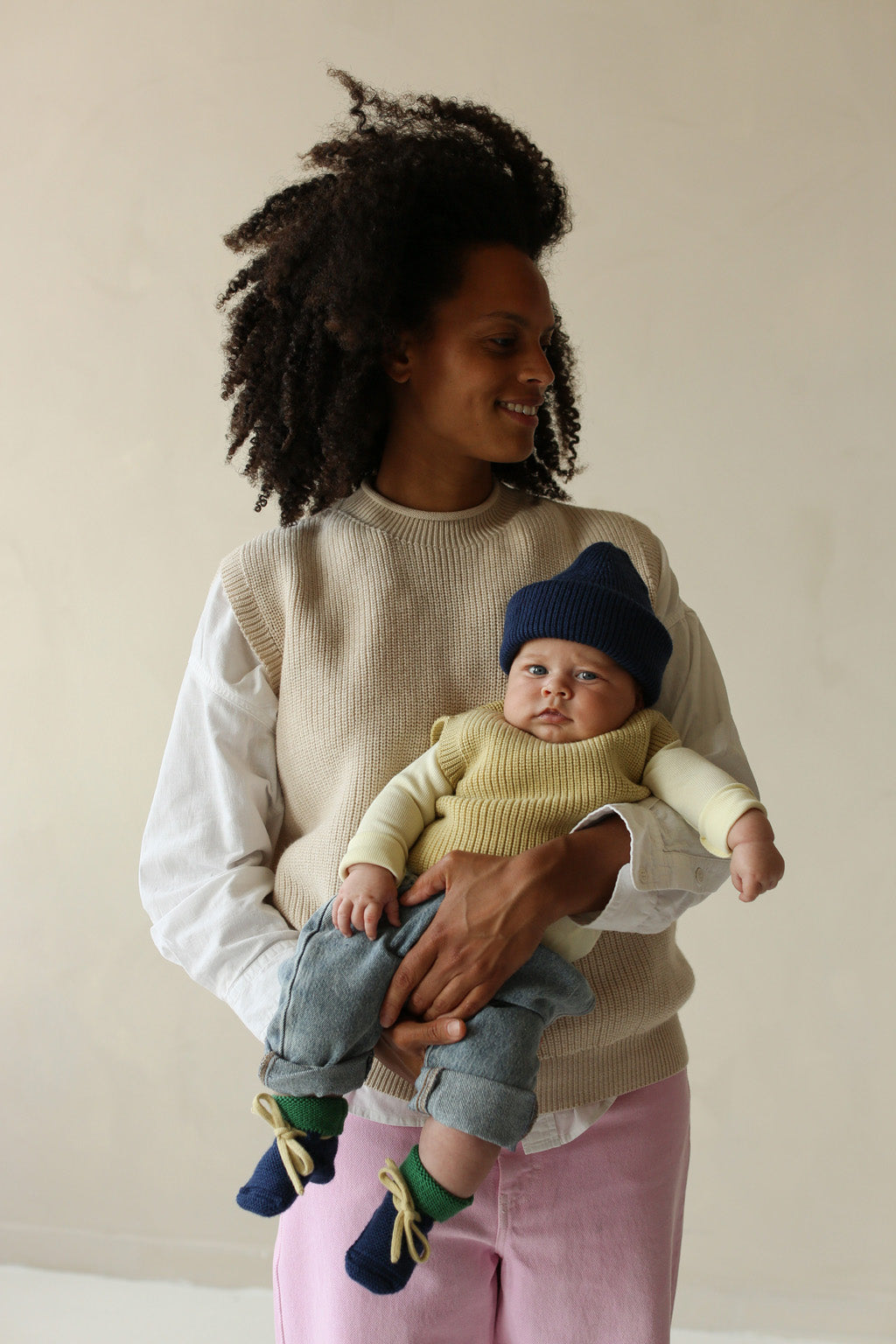 Hvid - Vest Harvey Light Yellow - 100% merinowol