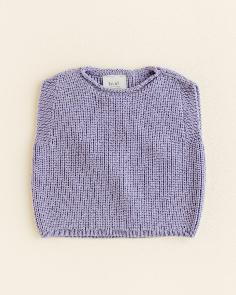 Hvid - Vest Harvey Lilac - 100% merinowol