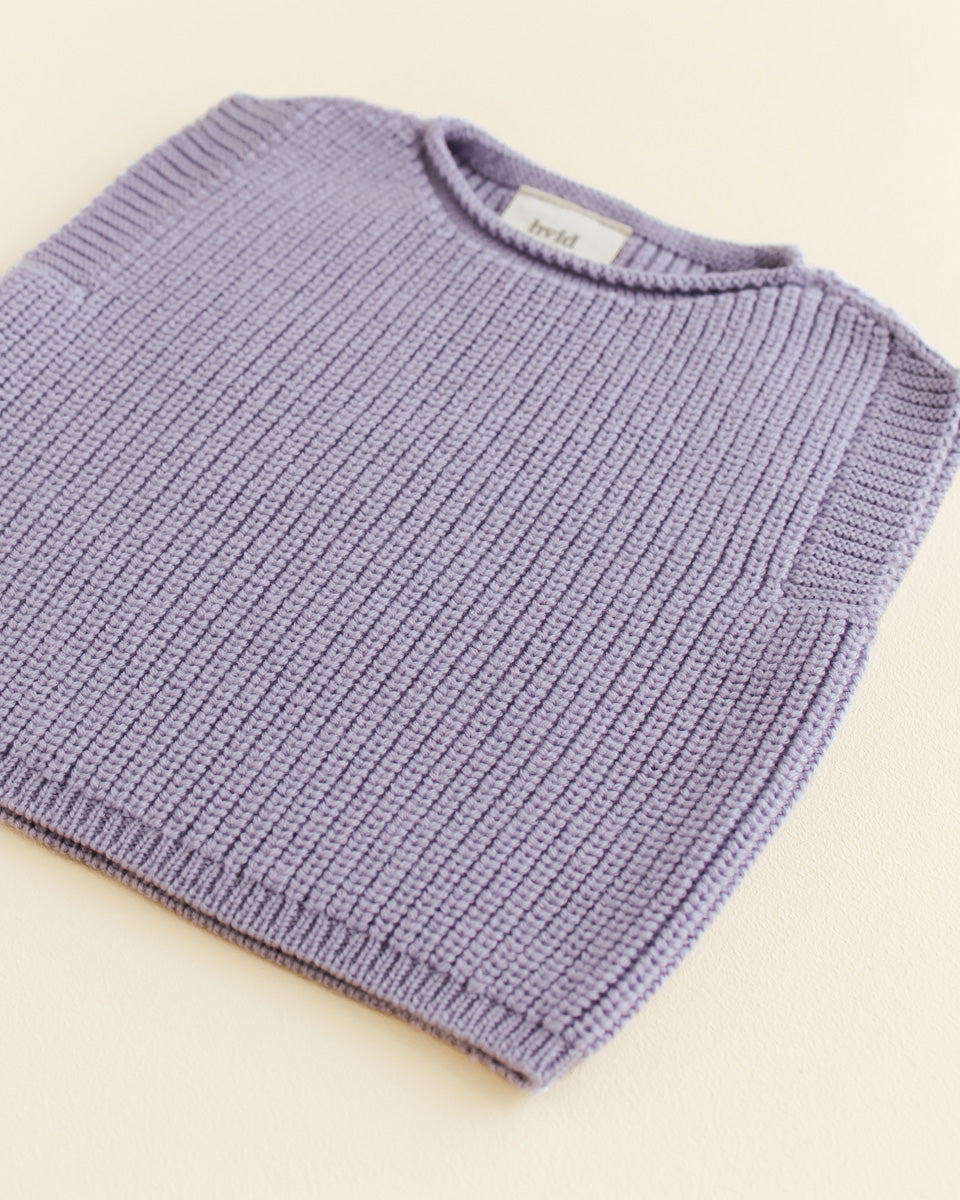 Hvid - Vest Harvey Lilac - 100% merinowol