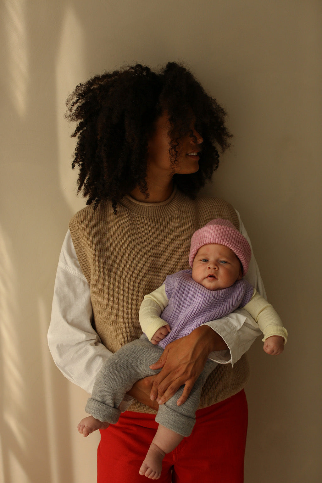 Hvid - Vest Harvey Lilac - 100% merinowol