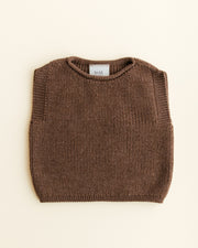 Hvid - Vest Harvey Mocha - 100% merinowol