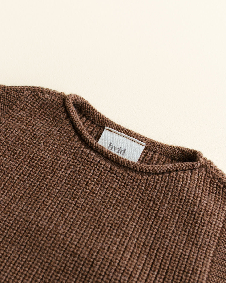 Hvid - Vest Harvey Mocha - 100% merinowol