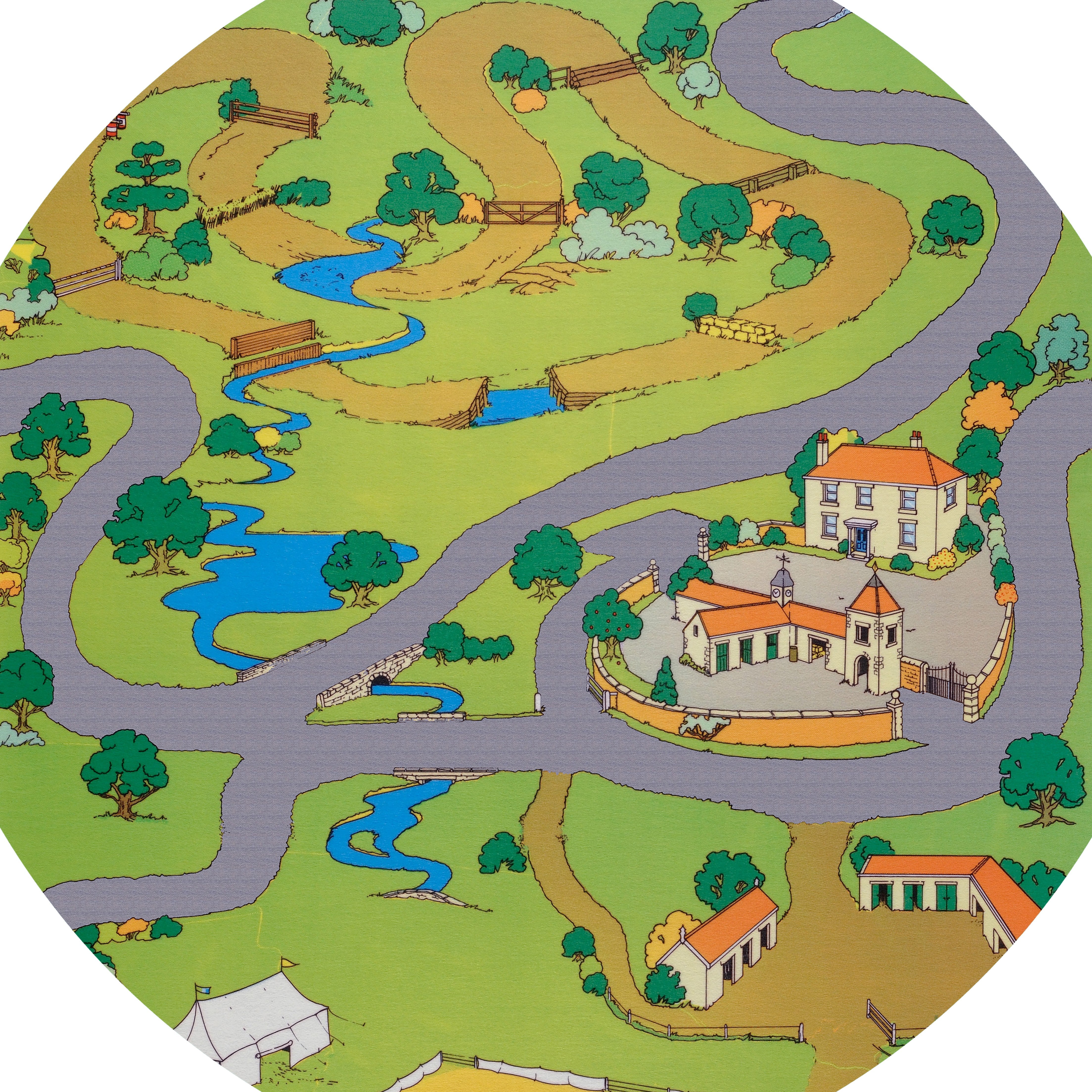 Tuff Tray - Junior Vinyl Mat Paardrijden (60×60 cm)