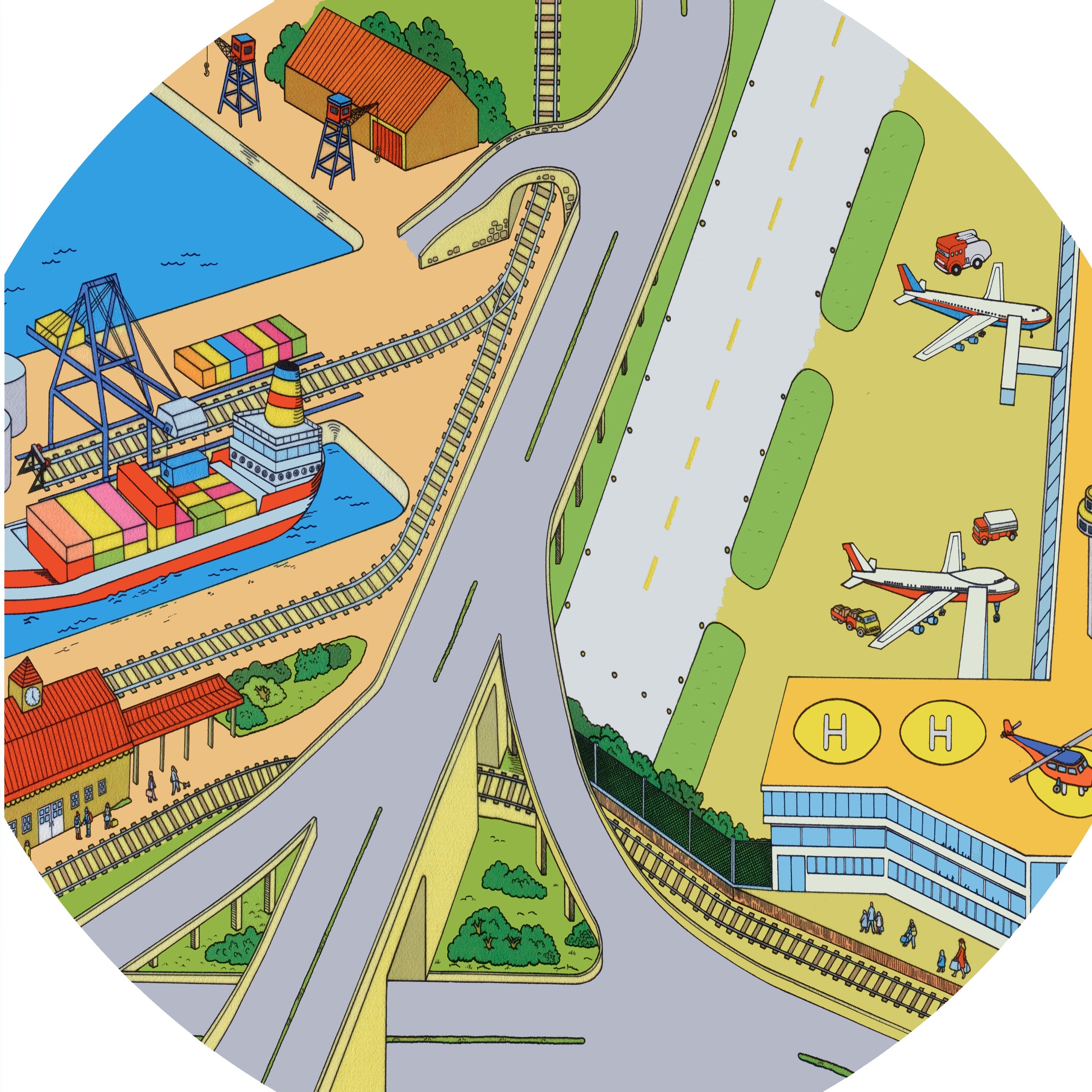 Tuff Tray - Junior Vinyl Mat Transportterminal (60×60 cm)