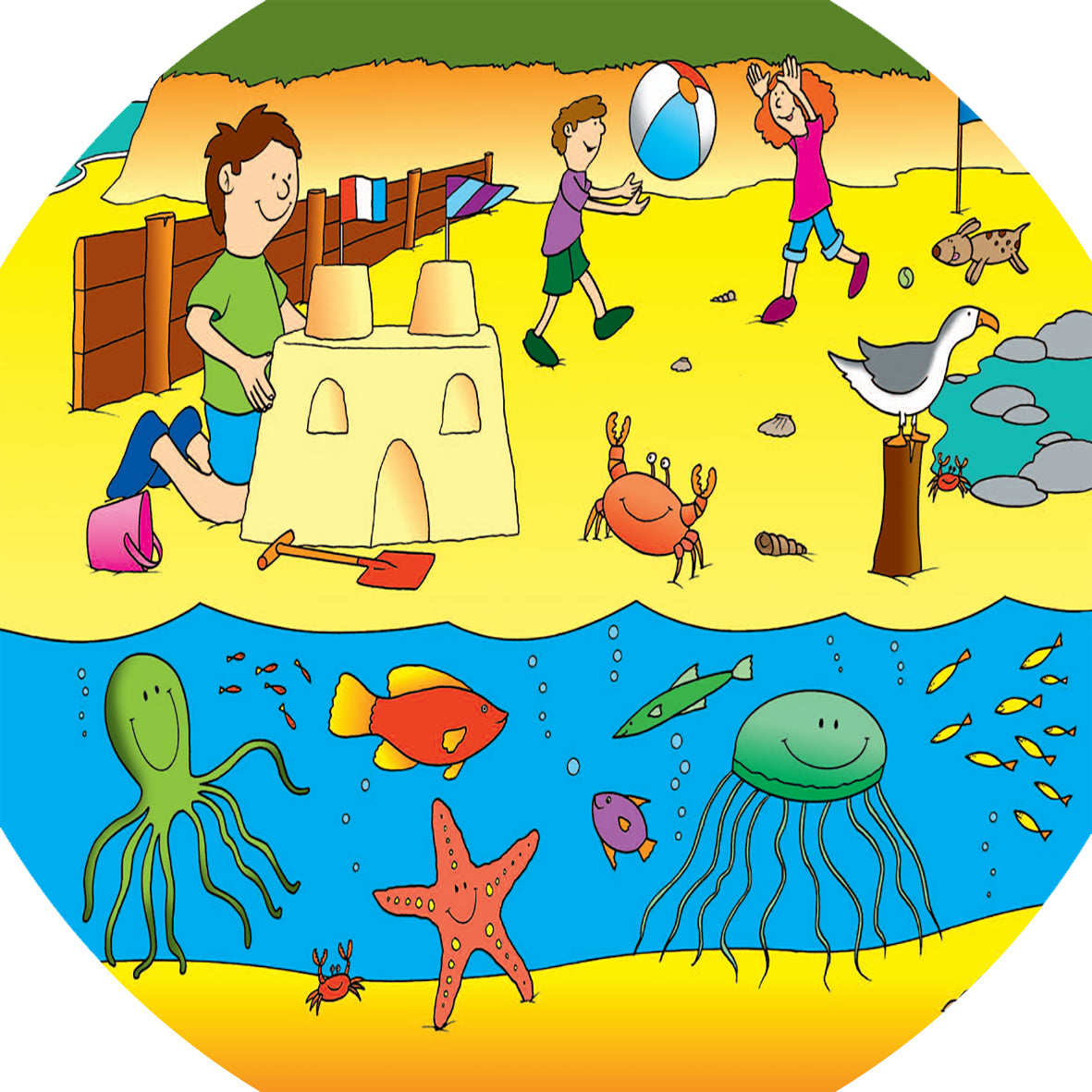 Tuff Tray - Junior Vilten Mat Strand (60×60 cm)