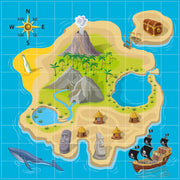 Tuff Tray - Junior Vinyl Mat Klok (60×60 cm)